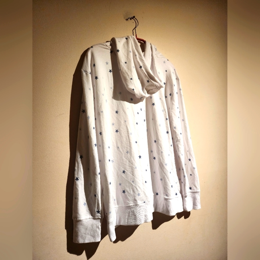 jane and delancey butter soft metallic star sweatshirt hoodie, Size XL - Picture 7 of 10